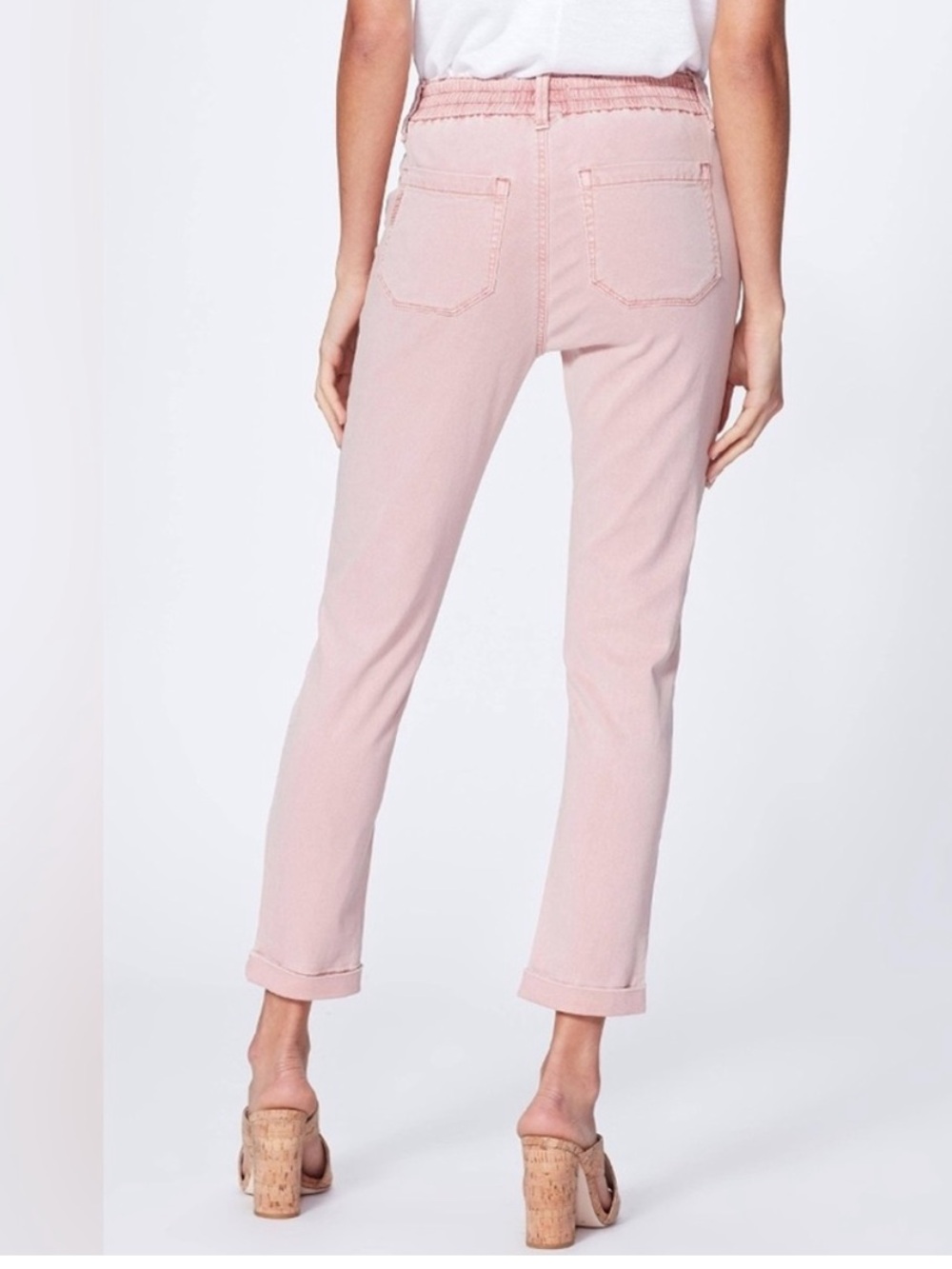 PAIGE Christy Pant Vintage Rouge Glow Pink Casual Women’s Size 27 - Picture 2 of 11